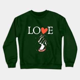 korean love sign Crewneck Sweatshirt